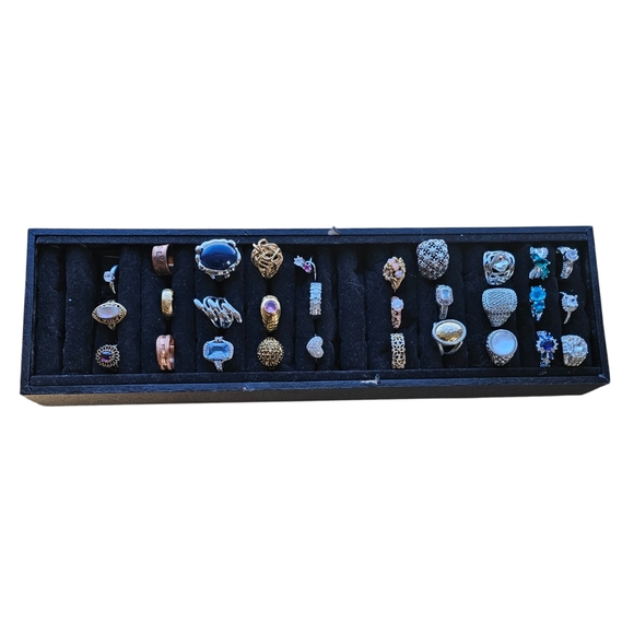 Jewelry Bundle 30 Rings Lot Size 6 To 10 - Picture 1 of 15